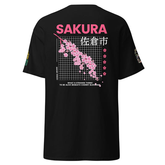 Herbal Means Sakura Unisex Cotton T-Shirt