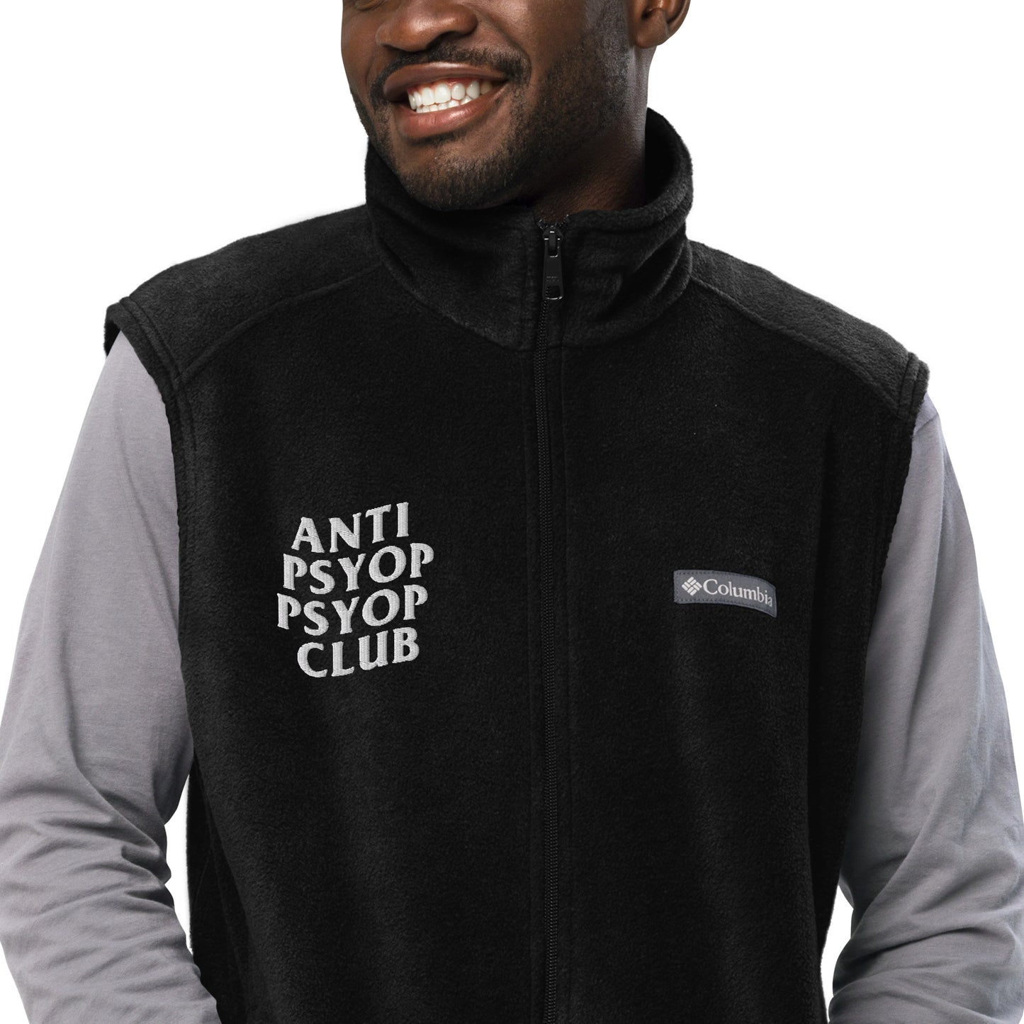 Z is For Zen Anti Psyop Psyop Club Columbia Fleece Vest
